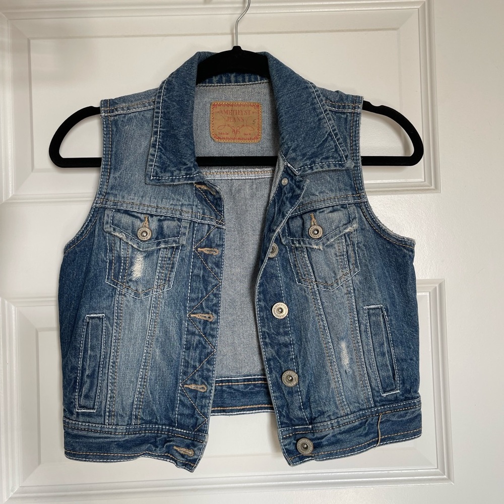 Denim jean vest